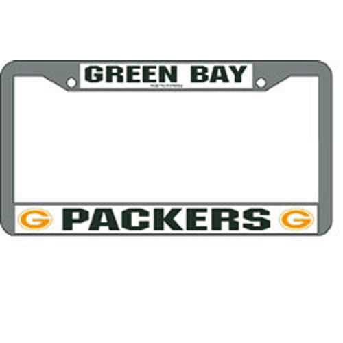 Green Bay Packers NFL Chrome License Plate Framegreen 