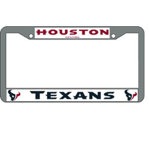 Houston Texans NFL Chrome License Plate Framehouston 
