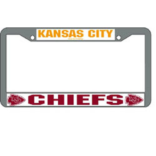 Kansas City Chiefs NFL Chrome License Plate Framekansas 