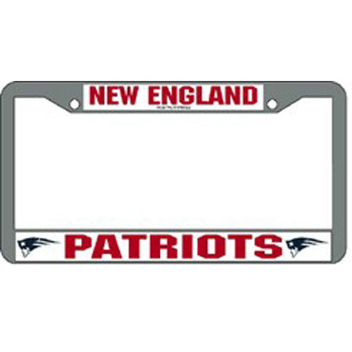 New England Patriots NFL Chrome License Plate Frameengland 