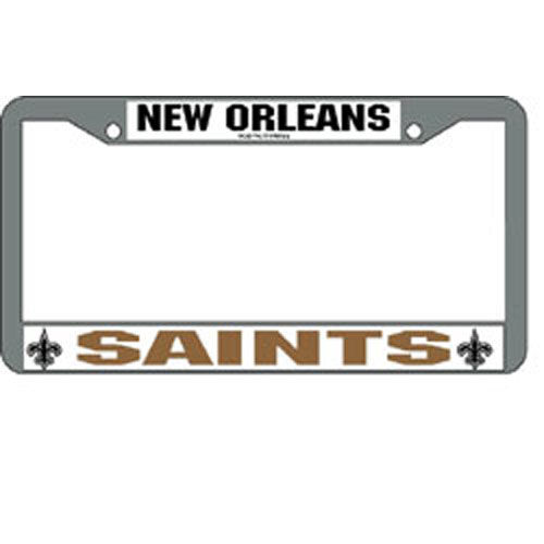 New Orleans Saints NFL Chrome License Plate Frameorleans 