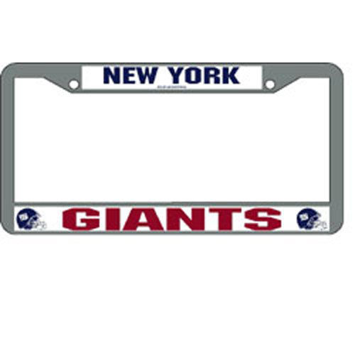 New York Giants NFL Chrome License Plate Frameyork 