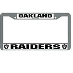 Oakland Raiders NFL Chrome License Plate Frame