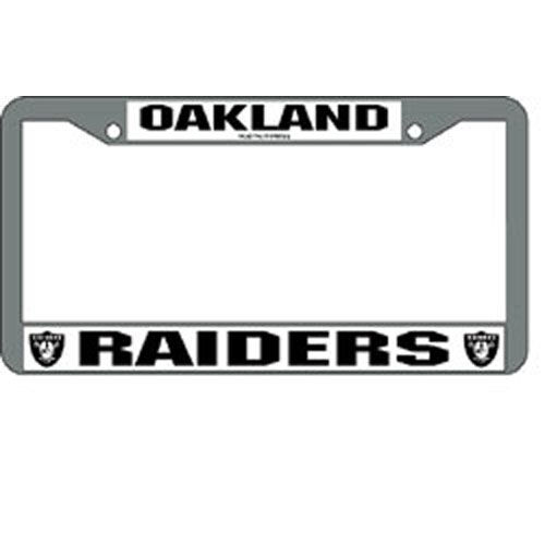 Oakland Raiders NFL Chrome License Plate Frameoakland 
