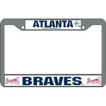 Atlanta Braves MLB Chrome License Plate Frame