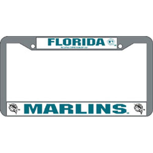 Florida Marlins MLB Chrome License Plate Frameflorida 