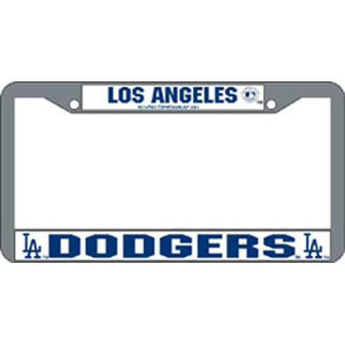 Los Angeles Dodgers MLB Chrome License Plate Framelos 