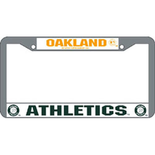 Oakland Athletics MLB Chrome License Plate Frameoakland 