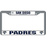 San Diego Padres MLB Chrome License Plate Frame