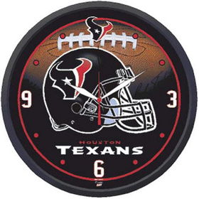 Houston Texans NFL Round Wall Clockhouston 