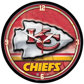 Kansas City Chiefs NFL Round Wall Clockkansas 