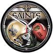 New Orleans Saints NFL Round Wall Clock
