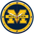 Michigan Wolverines NCAA Round Wall Clock