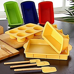 Chefs 6-piece Silicone Bakeware Set chefs 