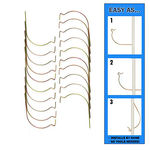 10pc Deluxe Wall Hook Set