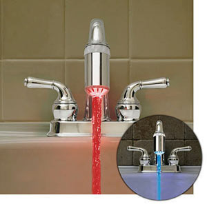 Temperature Controlled LED Faucet Lighttemperature 