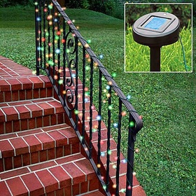 Solar Powered Christmas Lights - 60pc Multi-Color Setsolar 