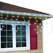 Solar Powered Christmas Icicle Lights - 110pc Multi-Color Set