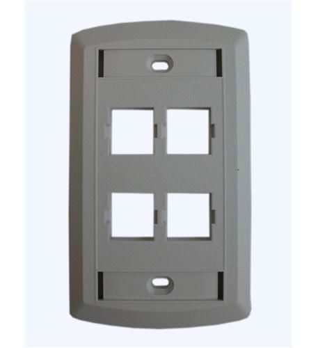 Suttle 4 Outlet Faceplate - Whitesuttle 