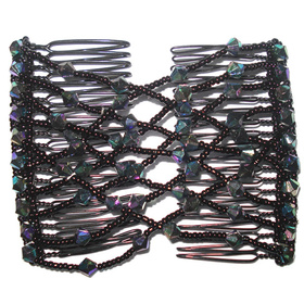 Easy Stretchable Hair Combs  - Black Clipeasy 